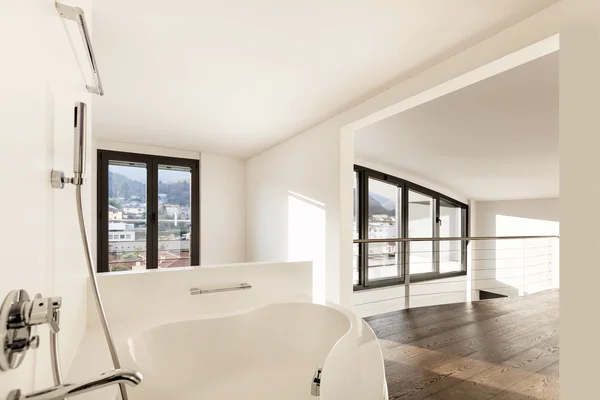 Wohnung, Aussicht Badewanne — Stockfoto