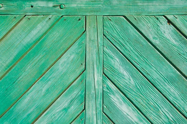 Zelená dřevěná stěna — Stock fotografie