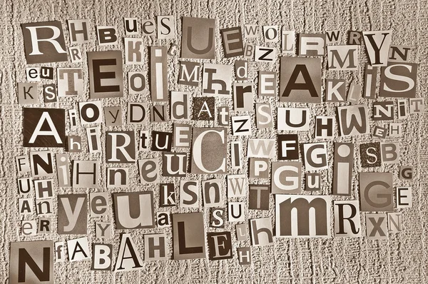 Background with letters — Stock Photo, Image