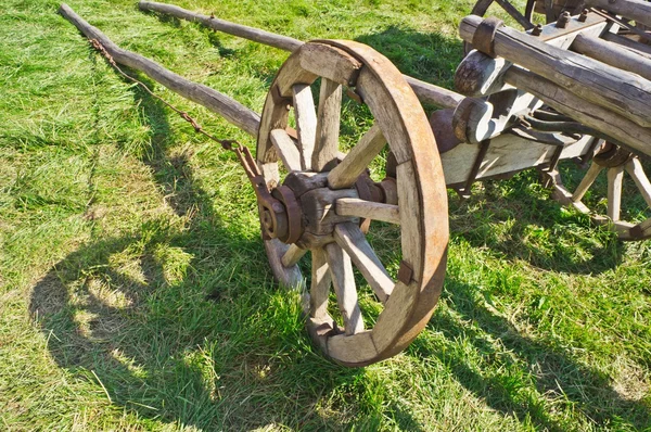 Antique wooden horse cart Stock Photo