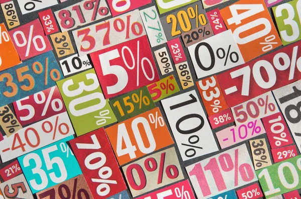 Numbers and percentages — Stock Photo, Image