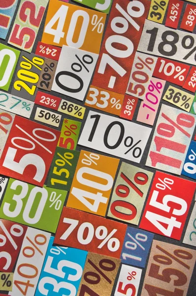 Numbers and percentages — Stock Photo, Image