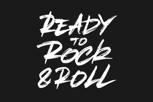 Ready To Rock N Roll písmo — Stockový vektor