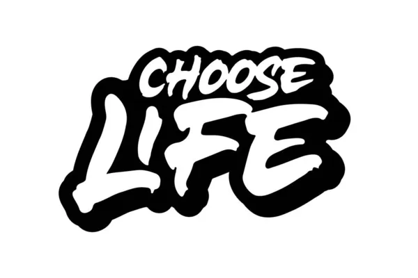 Wybierz projekt literowania Life — Wektor stockowy