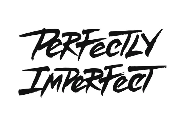 Perfekcyjnie niedoskonała konstrukcja pisma — Wektor stockowy
