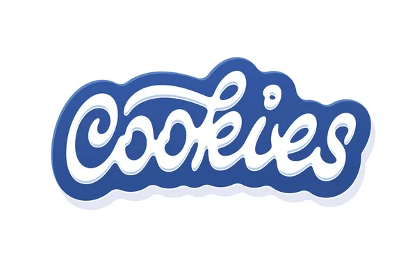 Cookie lettering vettoriale — Vettoriale Stock