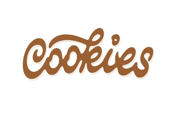 Cookie lettering vettoriale — Vettoriale Stock