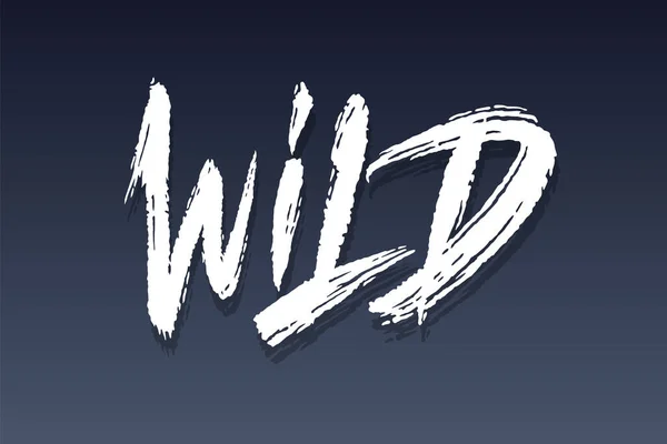 Wild vector lettering — Stock Vector
