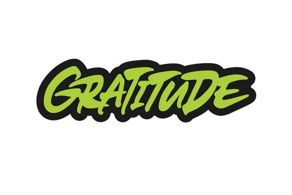 Gratitude logo design — Image vectorielle