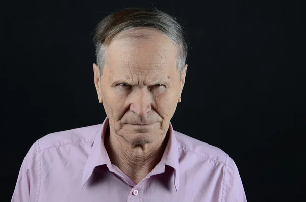 Angry senior — Stock Photo, Image