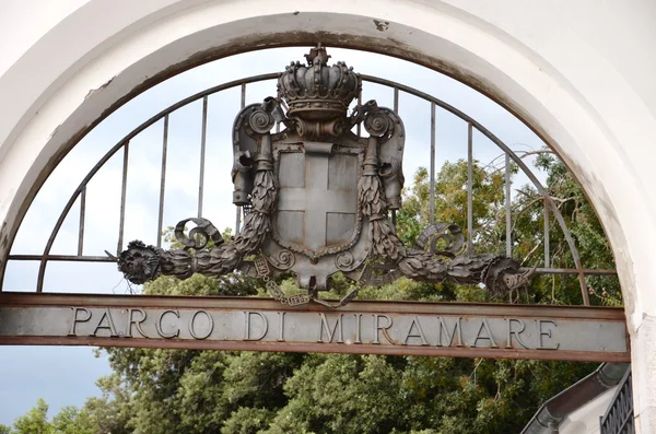 Знак "Парк Мирамаре" — стоковое фото