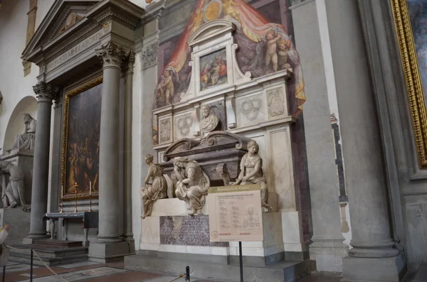 Santa croce.tomb van michelangelo buonarroti. Florence — Stockfoto