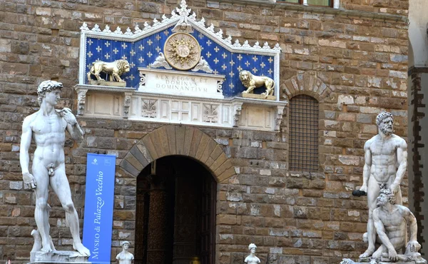 Palacio vecchio, florence, Italië — Stockfoto