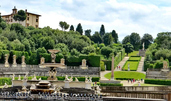 Palazzo Pitti e Giardino di Boboli, Firenze — Foto Stock