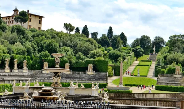 Zahrady paláce a zahrady boboli Pitti, Florencie Stock Fotografie