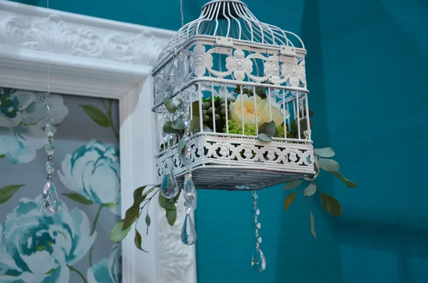 White cage decorations — Stock Photo, Image