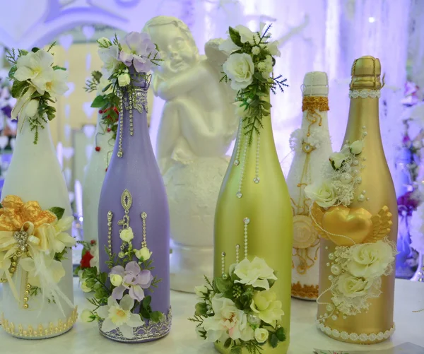 Boda botellas — Foto de Stock