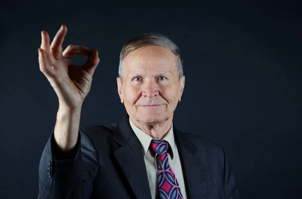 Man showing sign ok — Stock Photo, Image