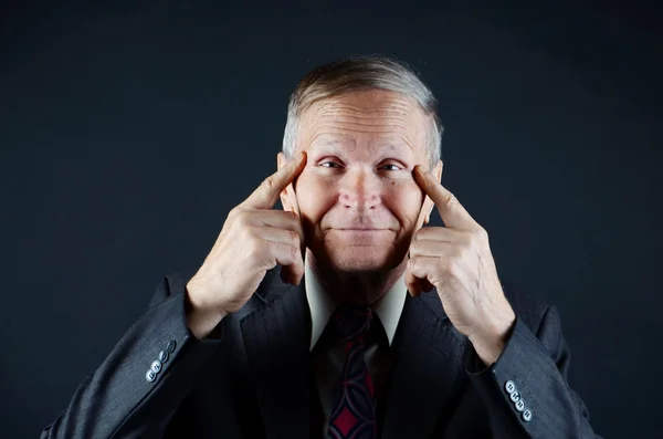 Man with small eyes — Stock Photo, Image