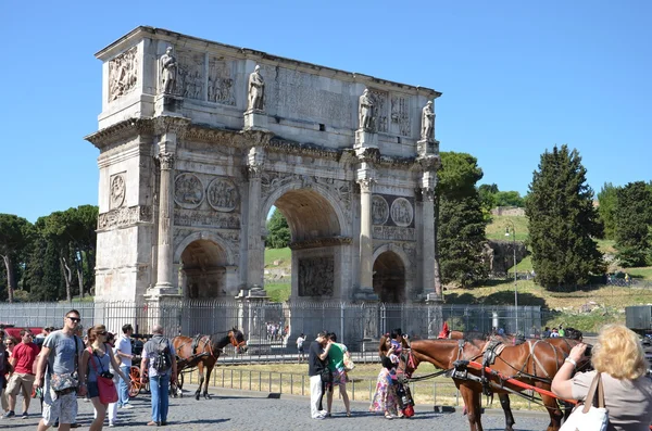 Bogen von Konstantin in Rom, Italien — Stockfoto