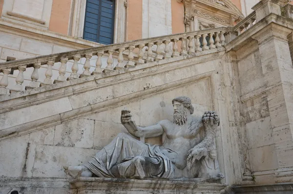 La statua del Nilo in Campidoglio a Roma — Foto Stock
