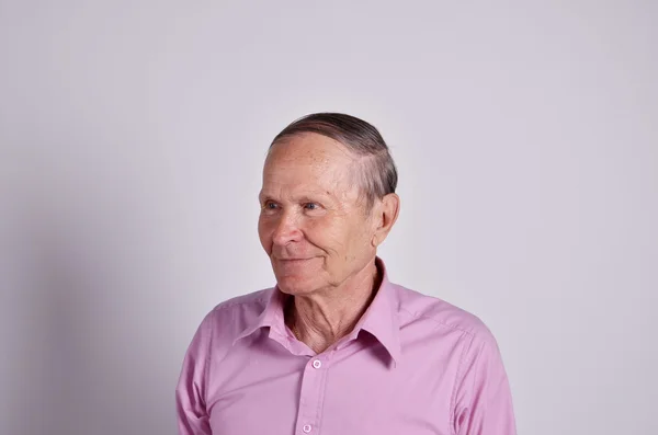 Man portrait grey background — Stock Photo, Image