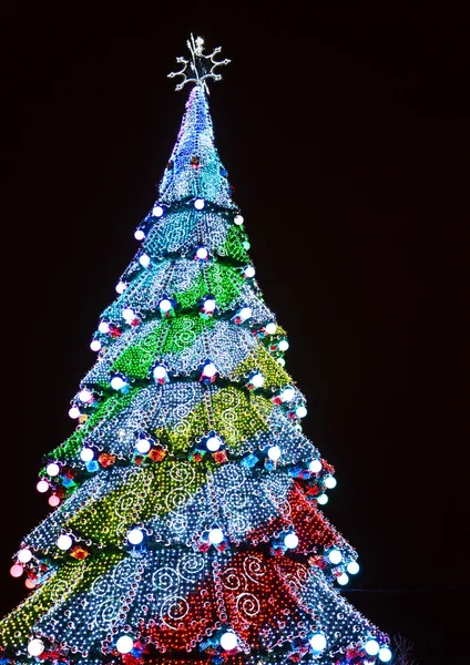 Árbol de Navidad decorado Imagen de stock