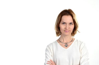 gülümseyen ince genç kadın ile boşaltmak