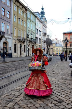 Lviv, Ukrayna eski sokaklar