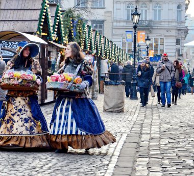 Lviv, Ukrayna eski sokaklar