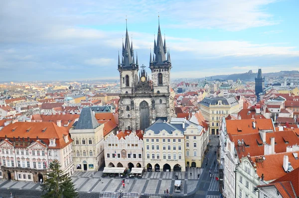 Stadtbild des Altstädter Platzes in Prag — Stockfoto