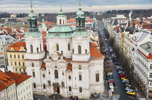 Panoramę starego miasta w Pradze — Zdjęcie stockowe