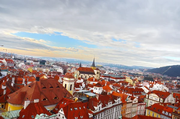 Θέα προς την Πράγα από το κάστρο της Πράγας, Δημοκρατία της Τσεχίας — Φωτογραφία Αρχείου