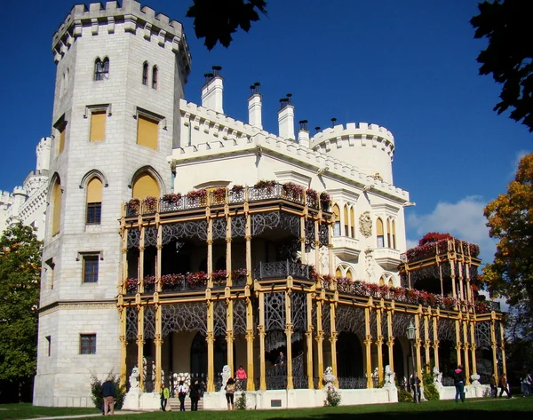 Castillo en Hluboka nad Vltavou — Foto de Stock