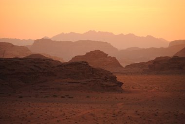 Wadi rum çöl, jordan