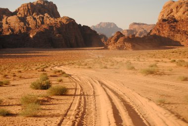 Wadi Rum desert, Jordan clipart