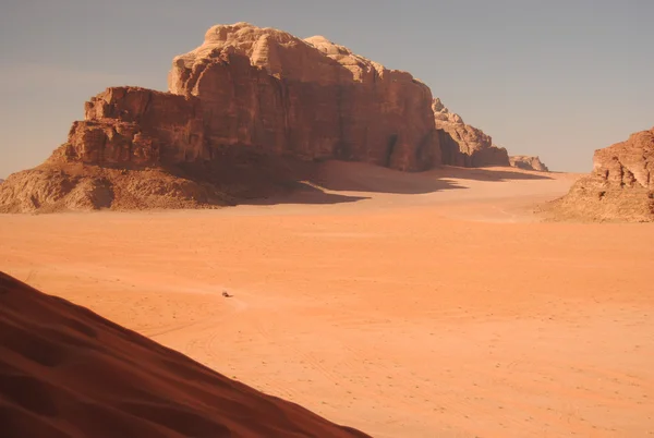 Wadi rum woestijn, Jordanië — Stockfoto