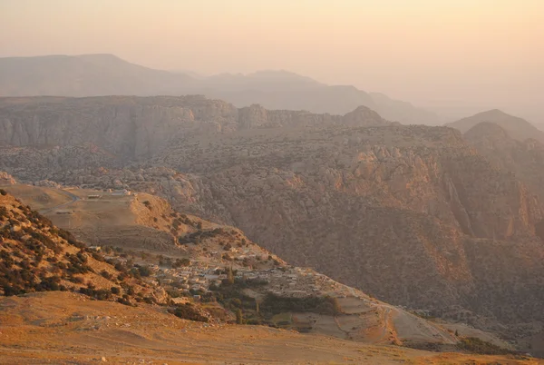 Dana dorf, jordanische wüste — Stockfoto