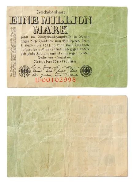 Billetes alemanes antiguos — Foto de Stock