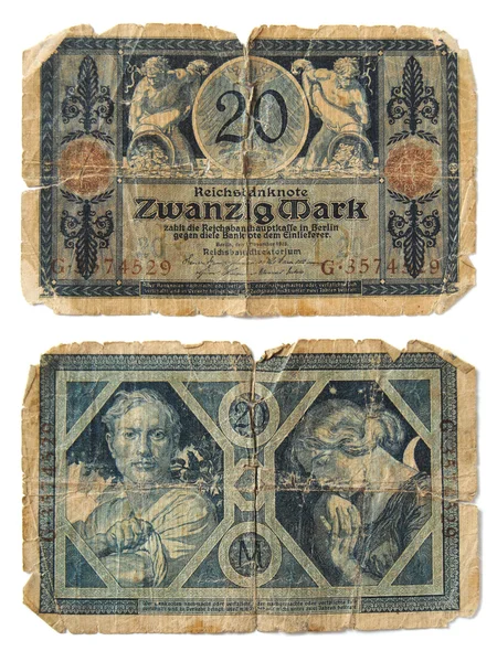 Billetes alemanes antiguos — Foto de Stock