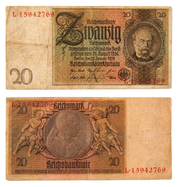 Billetes alemanes antiguos —  Fotos de Stock