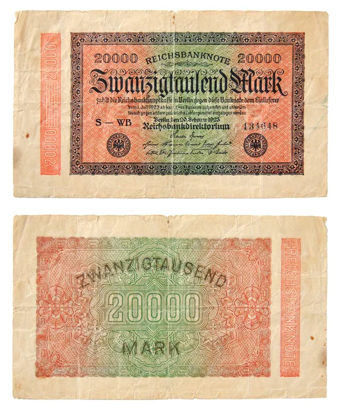 Billetes alemanes antiguos — Foto de Stock