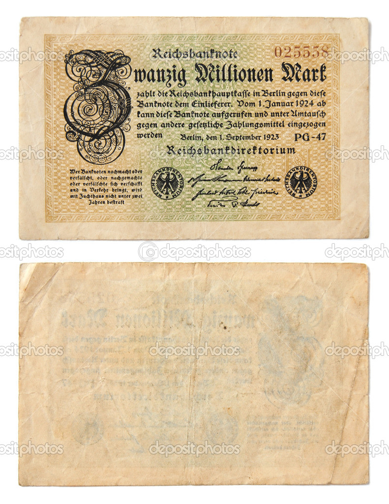 Old German banknotes