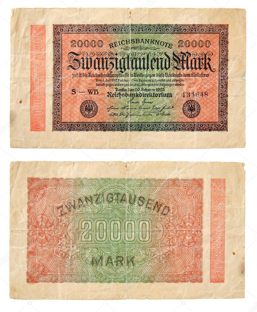 Old German banknotes