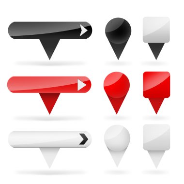 renk web etiketleri - buttons - Etiketler - bileşenleri