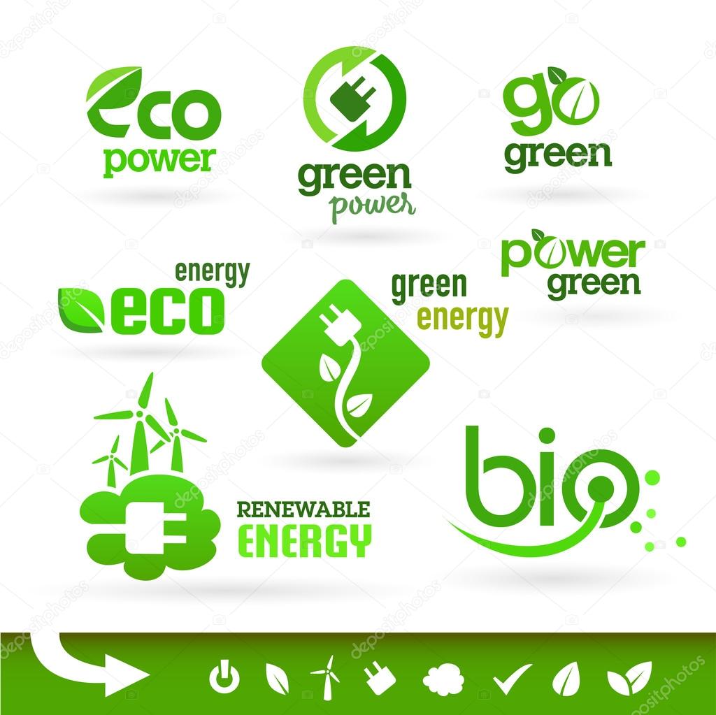 Bio - Ecology - Green - Energy icon set