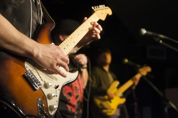 Gitarzysta na festiwalu — Zdjęcie stockowe