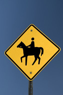 Horse Yield Sign clipart