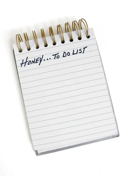 Honing om lijst te doen — Stockfoto