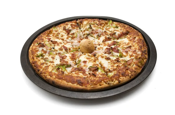Pizza em Pan — Fotografia de Stock